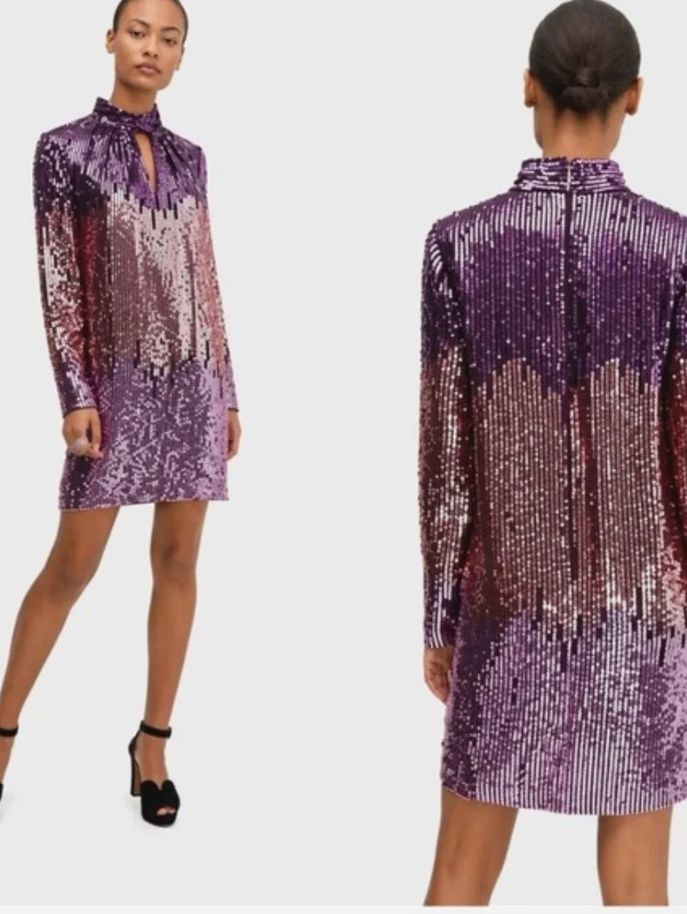 Kate Spade Ombré Sequin Shift Dress Size 4